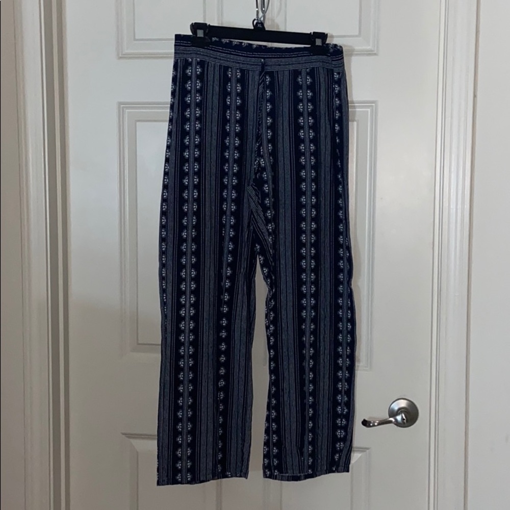 Navy & White Dress Pants